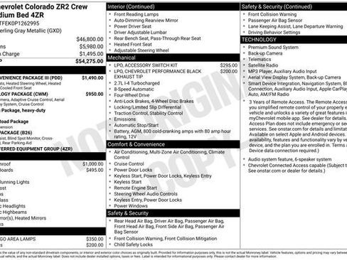 Used 2023 Chevrolet Colorado ZR2 w/ ZR2 Convenience Package III AWD/4WD image 2