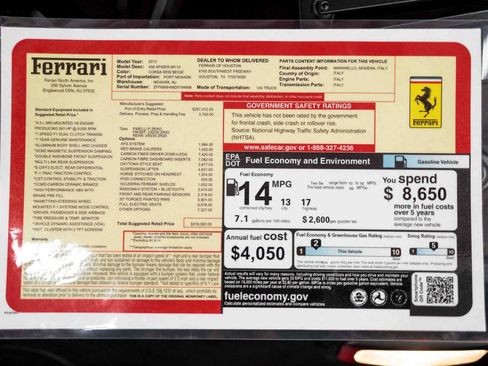 Used 2013 Ferrari 458 Spider RWD image 3