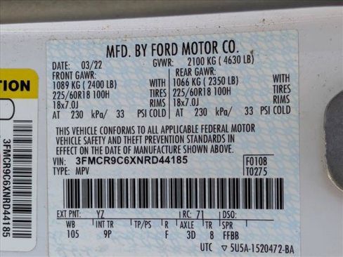Used 2022 Ford Bronco Sport Outer Banks w/ Tech Package AWD/4WD image 25