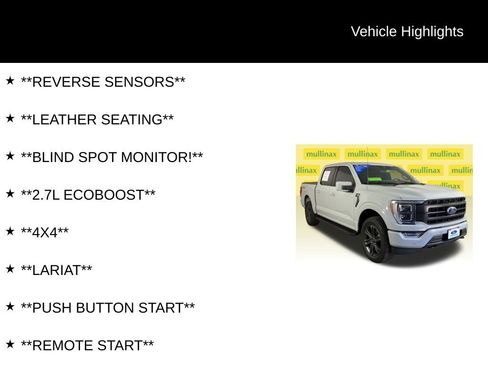 Certified 2023 Ford F150 Lariat w/ Equipment Group 502A High image 12