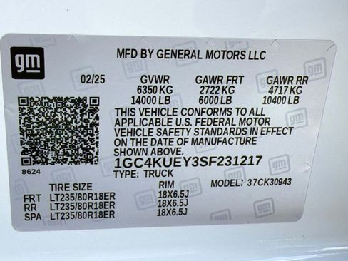 Certified 2025 Chevrolet Silverado 3500 LTZ w/ LTZ Convenience Package AWD/4WD image 18