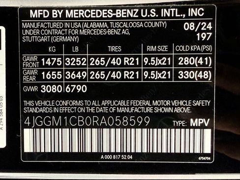 Used 2024 Mercedes-Benz EQE 350+ 4MATIC SUV image 24
