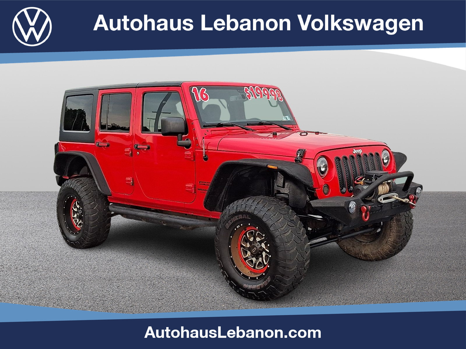 Used 2016 Jeep Wrangler Unlimited Sport w/ Quick Order Package 23S AWD/4WD image 1