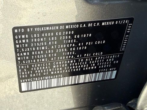 New 2026 Volkswagen Taos SE AWD/4WD image 16