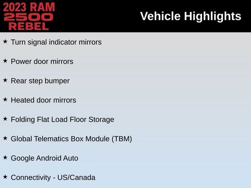 Used 2023 RAM 2500 Rebel w/ Level 1 Equipment Group image 44