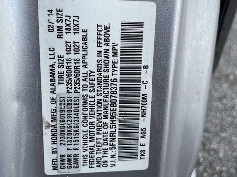 Used 2014 Honda Odyssey Touring image 14