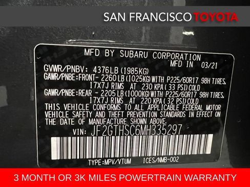 Used 2021 Subaru Crosstrek 2.5i Sport w/ Moonroof Package image 42