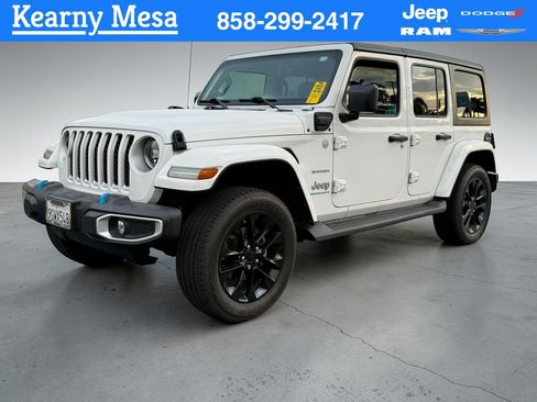 Used 2023 Jeep Wrangler Sahara 4xe image 1