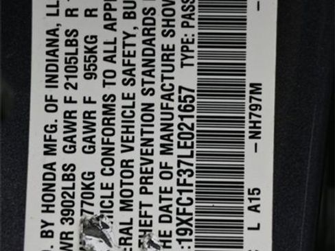 Used 2020 Honda Civic EX image 9