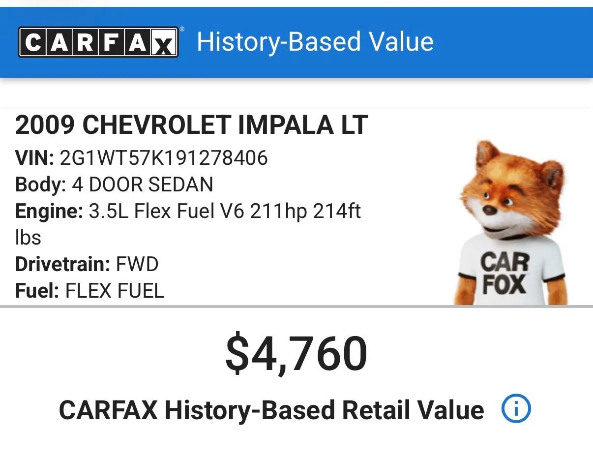 Used 2009 Chevrolet Impala LT FWD image 2