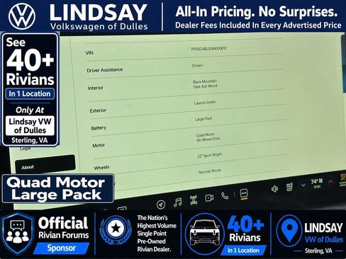 Used 2022 Rivian R1S Launch Edition AWD/4WD image 28