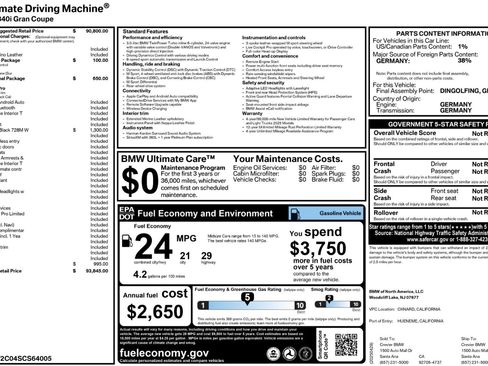 Used 2025 BMW 840i w/ M Sport Professional Package image 57