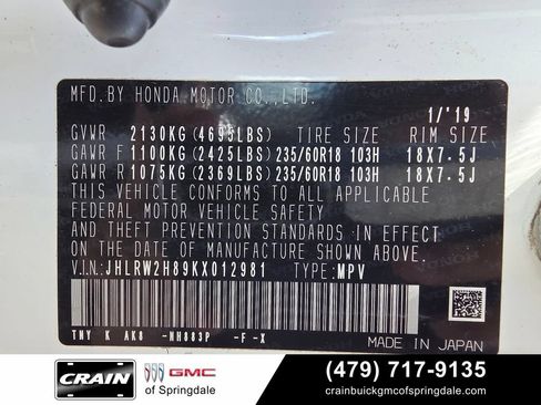 Used 2019 Honda CR-V EX-L image 33