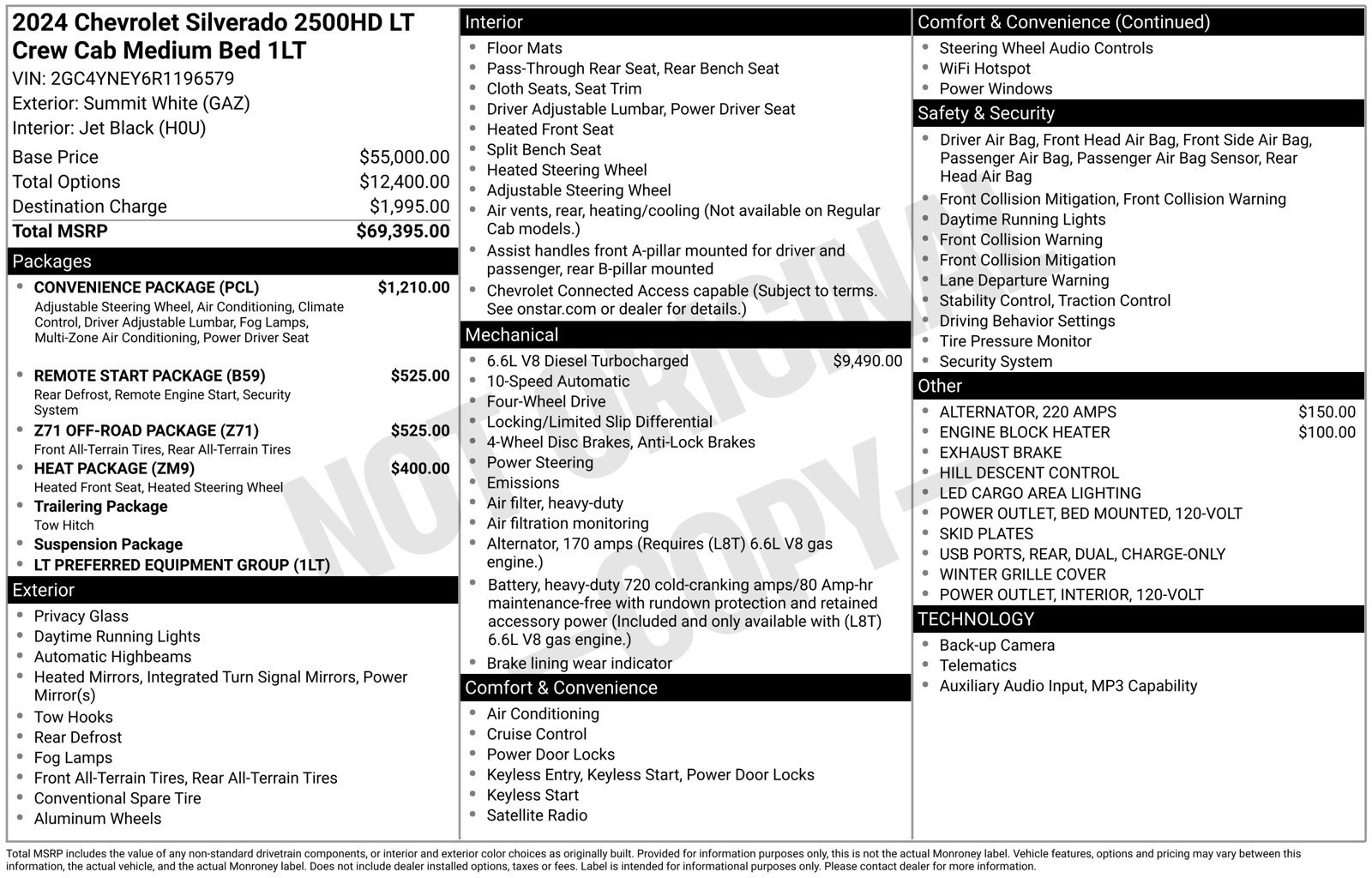 Used 2024 Chevrolet Silverado 2500 LT w/ Convenience Package AWD/4WD image 32
