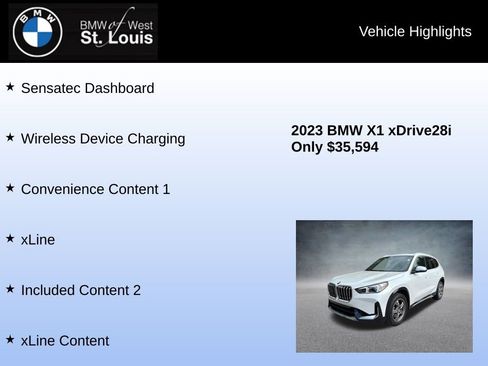 Used 2023 BMW X1 xDrive28i w/ Convenience Package AWD/4WD image 23