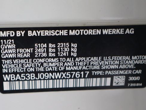Used 2022 BMW 540i w/ M Sport Package RWD image 55