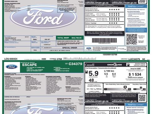 Used 2020 Ford Escape Titanium w/ Titanium Premium Package 2.0 AWD/4WD image 32