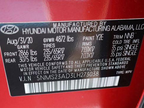 Used 2020 Hyundai Santa Fe SE image 15