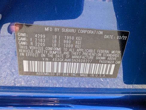 Used 2022 Subaru Impreza 2.0i Sport image 23