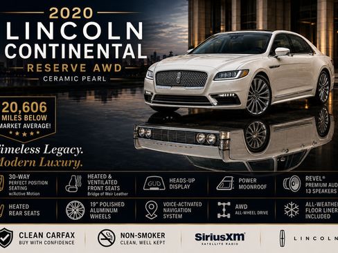 Used 2020 Lincoln Continental Reserve AWD/4WD image 3