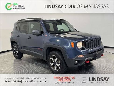 Certified 2020 Jeep Renegade Trailhawk w/ UConnect 8.4 Nav Group AWD/4WD image 1