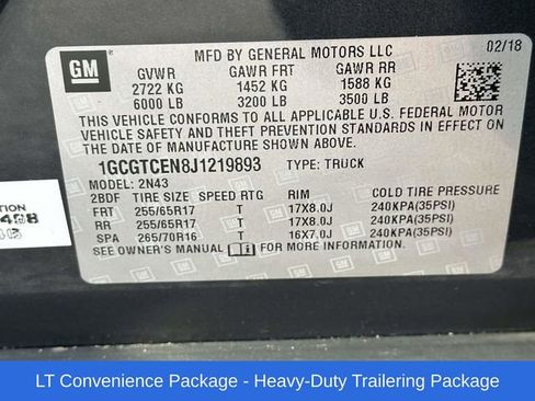 Used 2018 Chevrolet Colorado LT w/ LT Convenience Package image 8