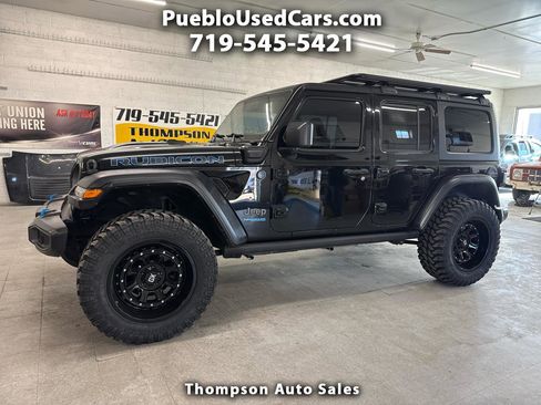 Used 2022 Jeep Wrangler Unlimited Rubicon 4xe w/ Cold Weather Group image 1