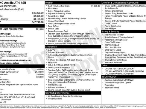 Used 2020 GMC Acadia AT4 w/ LPO, Floor Liner Package image 51