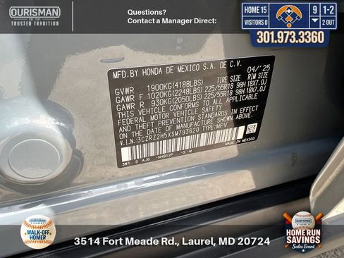 Used 2025 Honda HR-V Sport image 30