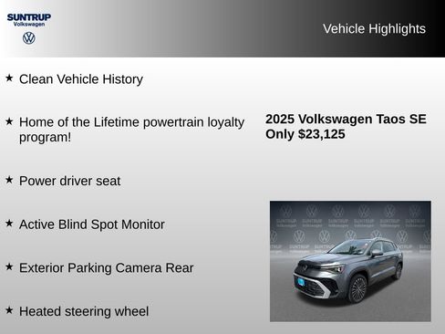 Used 2025 Volkswagen Taos SE FWD image 7