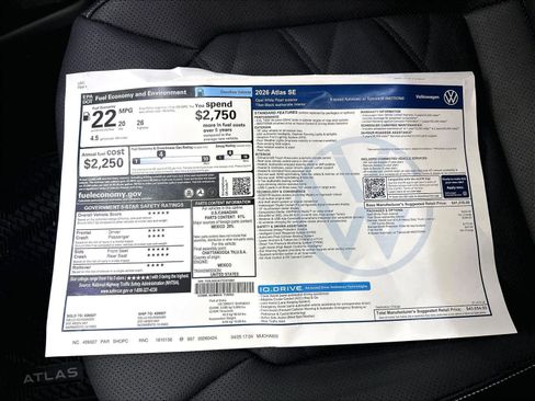 New 2026 Volkswagen Atlas SE AWD/4WD image 13