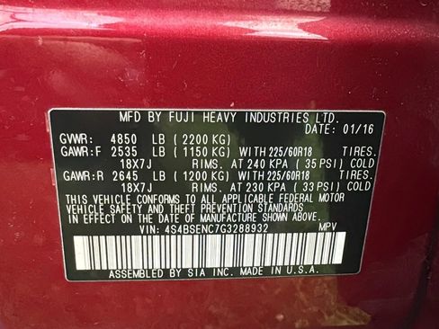 Used 2016 Subaru Outback 3.6R Limited image 26