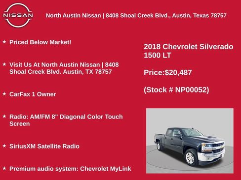 Used 2018 Chevrolet Silverado 1500 LT w/ All Star Edition AWD/4WD image 11