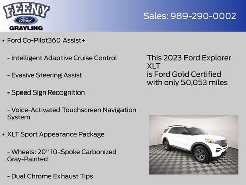 Used 2023 Ford Explorer XLT w/ XLT Sport Appearance Package AWD/4WD image 14