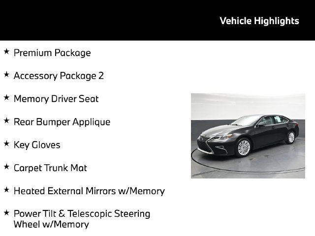 Used 2017 Lexus ES 350 w/ Premium Package FWD image 5