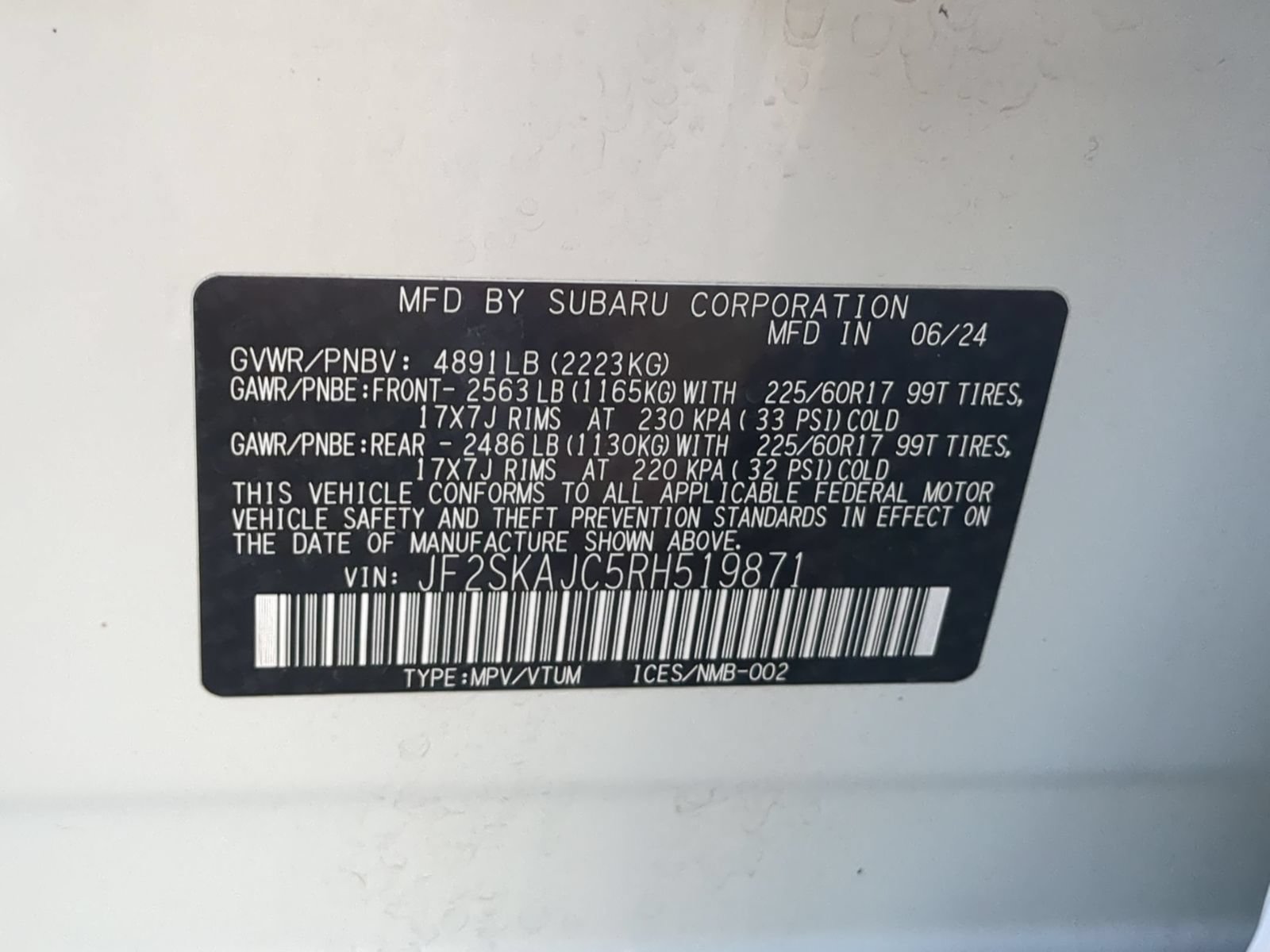 Certified 2024 Subaru Forester Wilderness AWD/4WD image 32