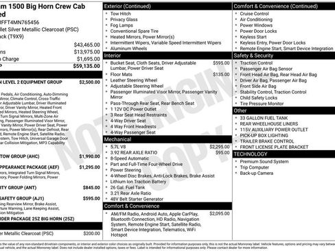 Used 2021 RAM 1500 Big Horn AWD/4WD image 2