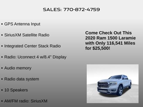 Used 2020 RAM 1500 Laramie image 10
