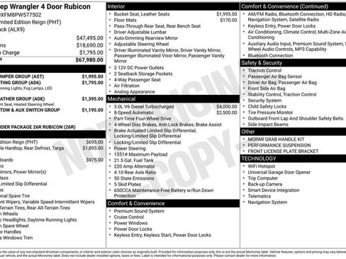 Used 2023 Jeep Wrangler Unlimited Rubicon w/ Steel Bumper Group AWD/4WD image 35