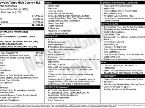 Used 2024 Chevrolet Tahoe High Country RWD image 46