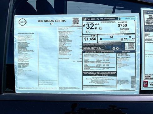 New 2027 Nissan Sentra SR w/ SR Premium Package FWD image 10