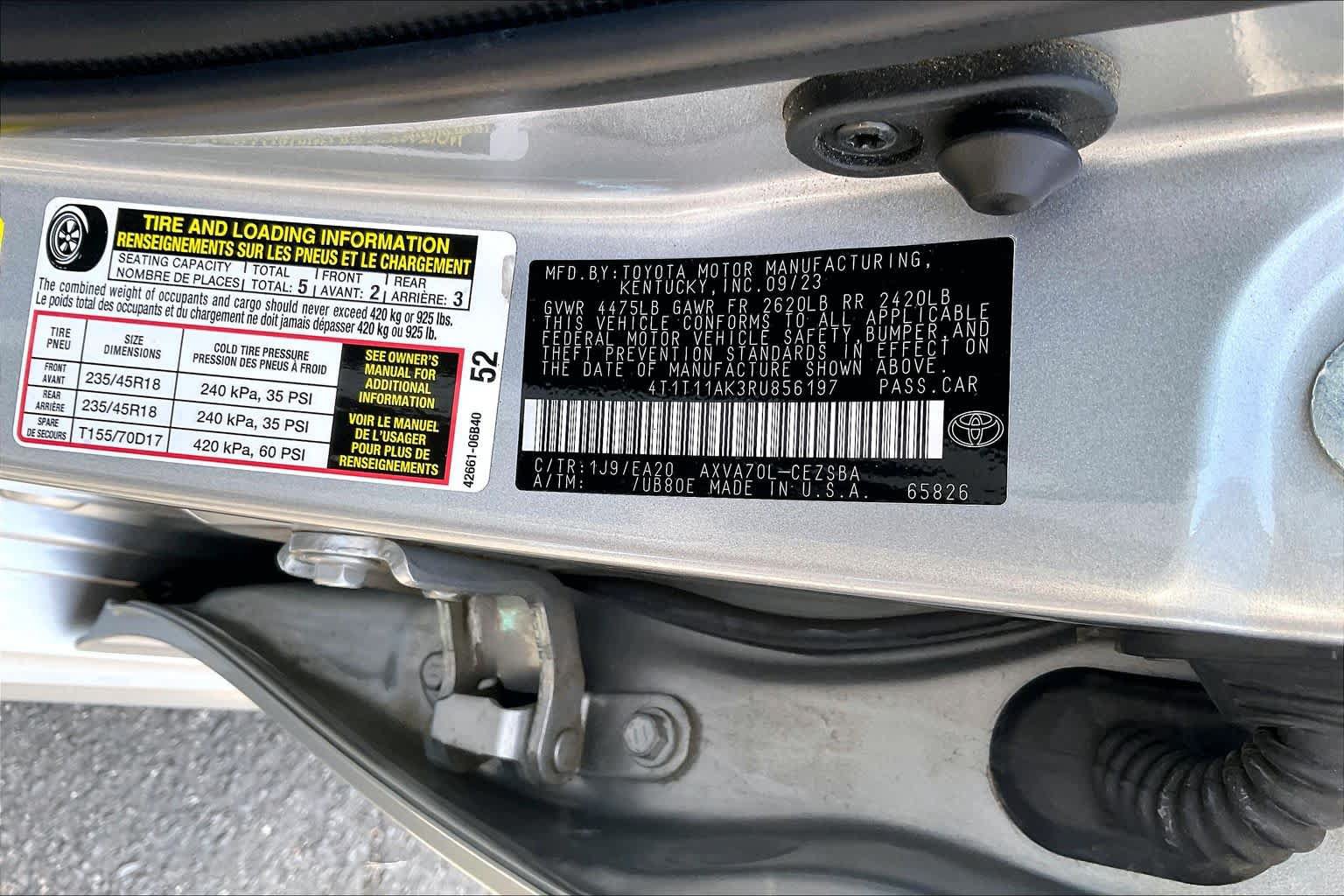 Certified 2024 Toyota Camry SE w/ Convenience Package FWD image 34