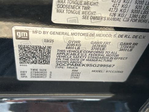 Used 2025 Chevrolet Silverado 1500 Custom w/ Turbomax Blackout Package RWD image 14
