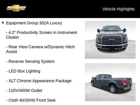 Used 2016 Ford F150 XLT w/ Equipment Group 302A Luxury image 19