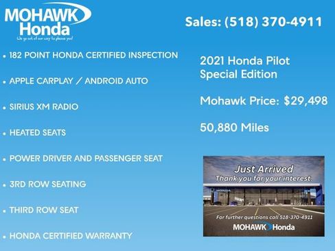 Certified 2021 Honda Pilot Special Edition image 5
