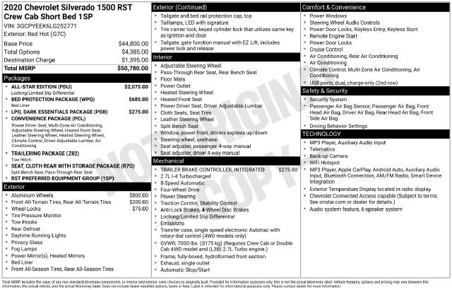 Used 2020 Chevrolet Silverado 1500 RST w/ All-Star Edition AWD/4WD image 5