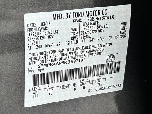 Used 2019 Ford Edge ST w/ Cold Weather Package AWD/4WD image 23
