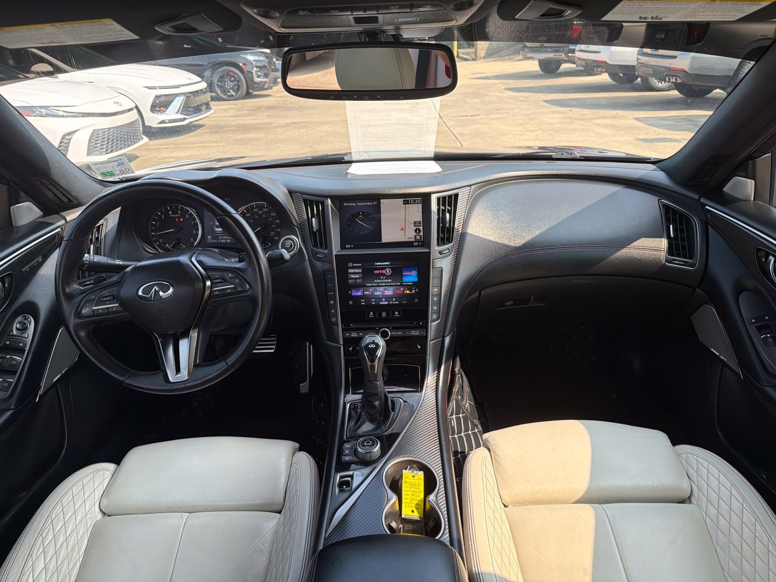 Used 2022 INFINITI Q50 Red Sport 400 w/ Carbon Fiber Package RWD image 9