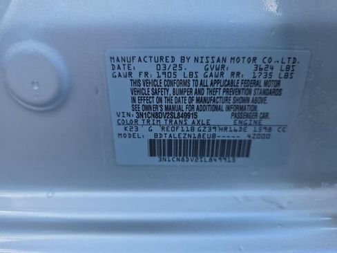 Used 2025 Nissan Versa S w/ Trunk Package FWD image 9