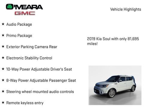 Used 2019 Kia Soul + w/ Primo Package FWD image 8